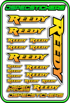 REEDY RC STICKER SHEET A5 - Jspec Stickers