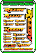REEDY RC STICKER SHEET A5 - Jspec Stickers
