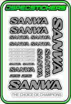 SANWA RC STICKER SHEET A5 - Jspec Stickers