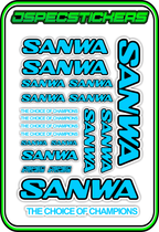 SANWA RC STICKER SHEET A5 - Jspec Stickers
