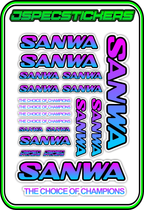 SANWA RC STICKER SHEET A5 - Jspec Stickers