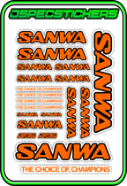 SANWA RC STICKER SHEET A5 - Jspec Stickers