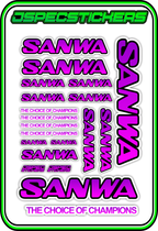 SANWA RC STICKER SHEET A5 - Jspec Stickers