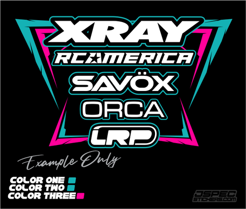 'SPIKED BORDER' CUSTOM RC TSHIRT - Jspec Stickers