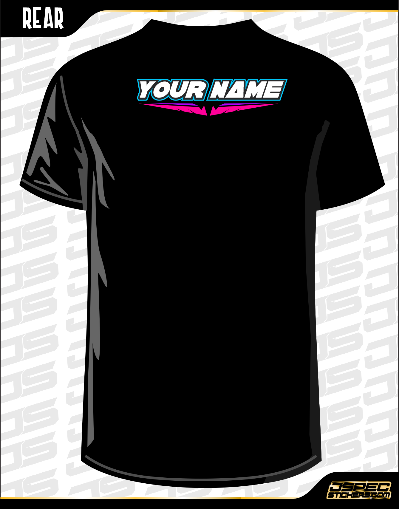 'SPIKED BORDER' CUSTOM RC TSHIRT - Jspec Stickers