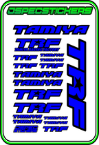 TAMIYA TRF RC STICKER SHEET A5 - Jspec Stickers