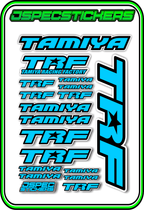 TAMIYA TRF RC STICKER SHEET A5 - Jspec Stickers