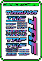 TAMIYA TRF RC STICKER SHEET A5 - Jspec Stickers