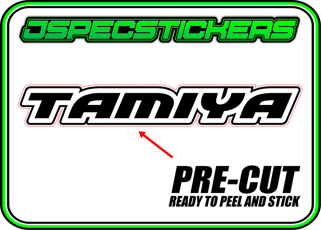 TAMIYA TRF RC STICKER SHEET A5 - Jspec Stickers