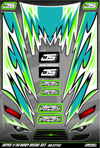 SN STYLE BODY DECAL SET - Jspec Stickers