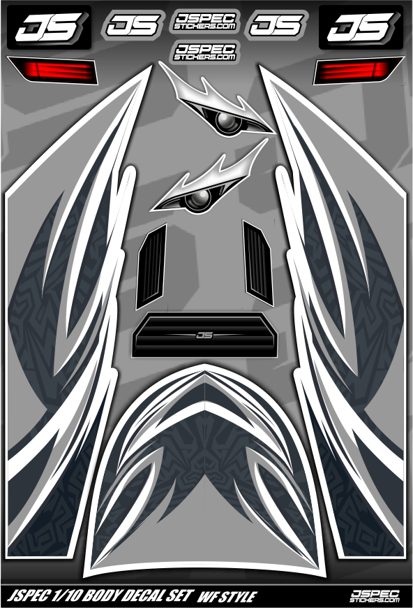 WF STYLE BODY DECAL SET - Jspec Stickers