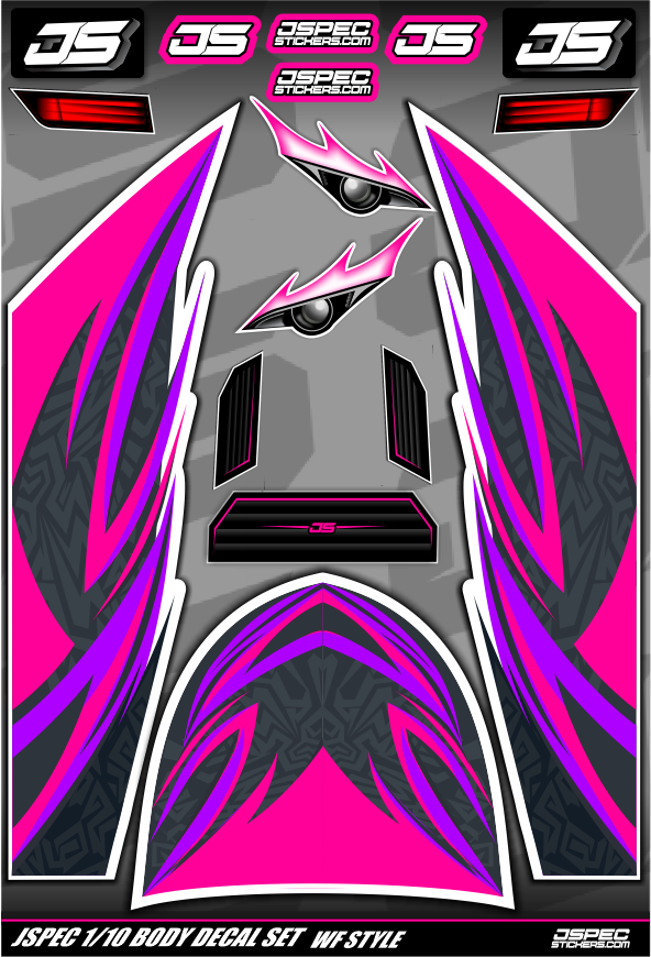 WF STYLE BODY DECAL SET - Jspec Stickers