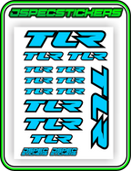 TLR LOSI RACING STICKER SHEET A5 - Jspec Stickers