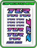 TLR LOSI RACING STICKER SHEET A5 - Jspec Stickers