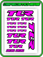 TLR LOSI RACING STICKER SHEET A5 - Jspec Stickers