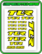 TLR LOSI RACING STICKER SHEET A5 - Jspec Stickers