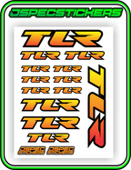 TLR LOSI RACING STICKER SHEET A5 - Jspec Stickers