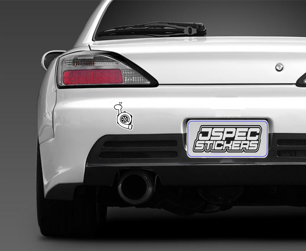 TURBO SNAIL BUMPER STICKER - Jspec Stickers