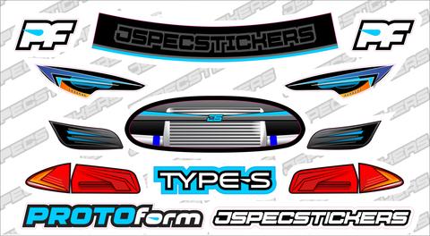 KYOSHO RC STICKER SHEET A5