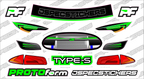 PROTOform Headlight / Grill Sticker kit - Jspec Stickers