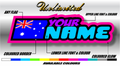 UNLIMITED CUSTOM NAME STICKER - Jspec Stickers