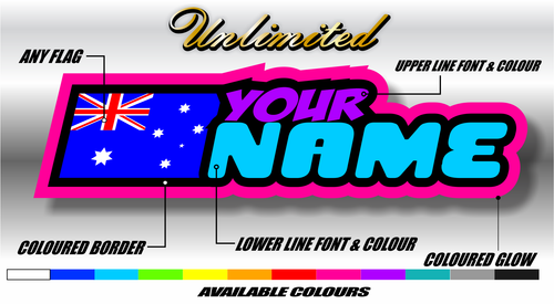 UNLIMITED CUSTOM NAME STICKER