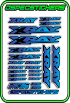 XRAY RC STICKER SHEET A5 - Jspec Stickers
