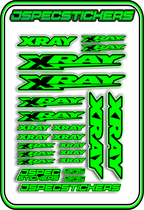XRAY RC STICKER SHEET A5 - Jspec Stickers