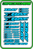 XRAY RC STICKER SHEET A5 - Jspec Stickers