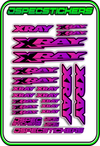 XRAY RC STICKER SHEET A5 - Jspec Stickers
