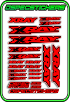XRAY RC STICKER SHEET A5 - Jspec Stickers
