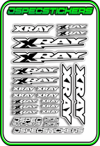 XRAY RC STICKER SHEET A5 - Jspec Stickers