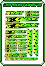 XRAY RC STICKER SHEET A5 - Jspec Stickers