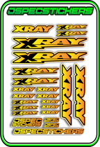 XRAY RC STICKER SHEET A5 - Jspec Stickers