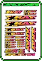 XRAY RC STICKER SHEET A5 - Jspec Stickers