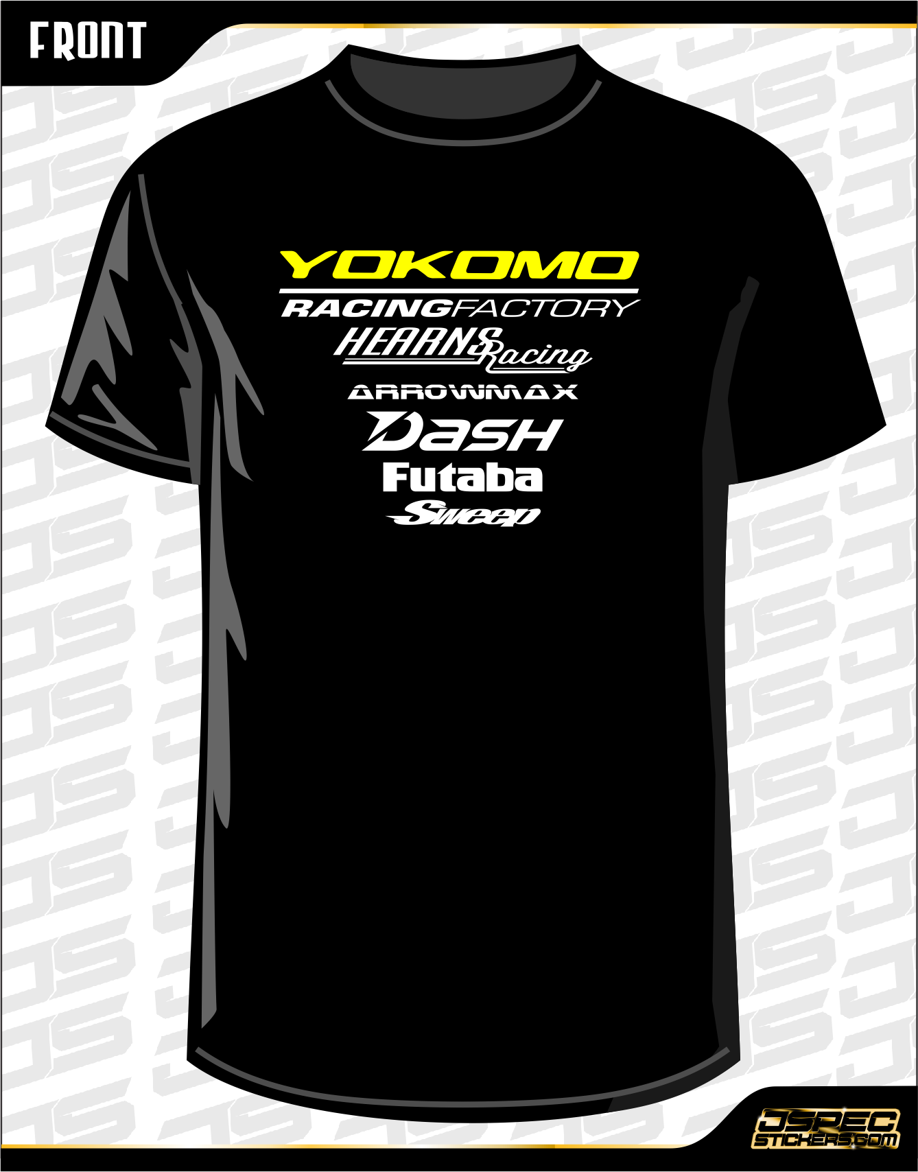 YOKOMO TEAM TSHIRT - Jspec Stickers