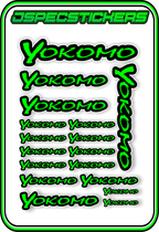 YOKOMO RC STICKER SHEET A5 - Jspec Stickers