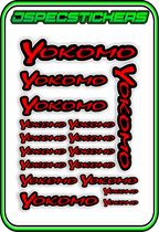 YOKOMO RC STICKER SHEET A5 - Jspec Stickers