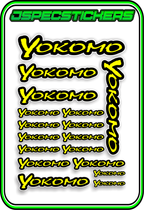 YOKOMO RC STICKER SHEET A5 - Jspec Stickers