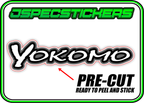 YOKOMO RC STICKER SHEET A5 - Jspec Stickers