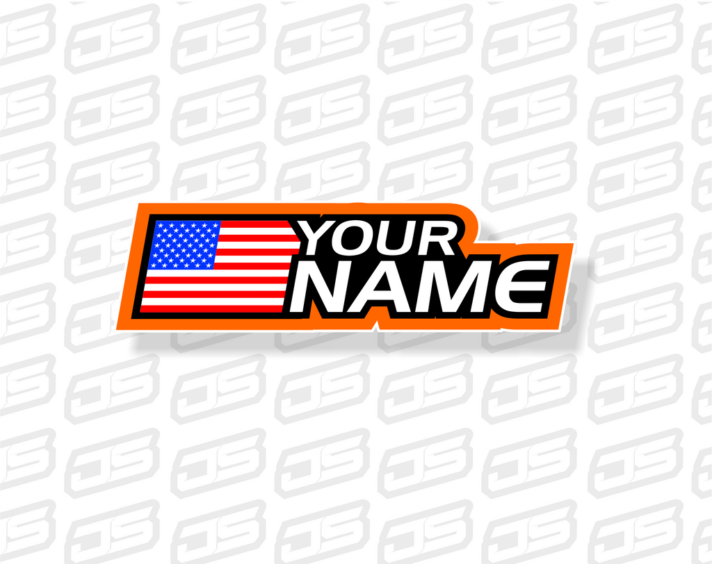 CUSTOM NAME WINDOW STICKERS - Jspec Stickers