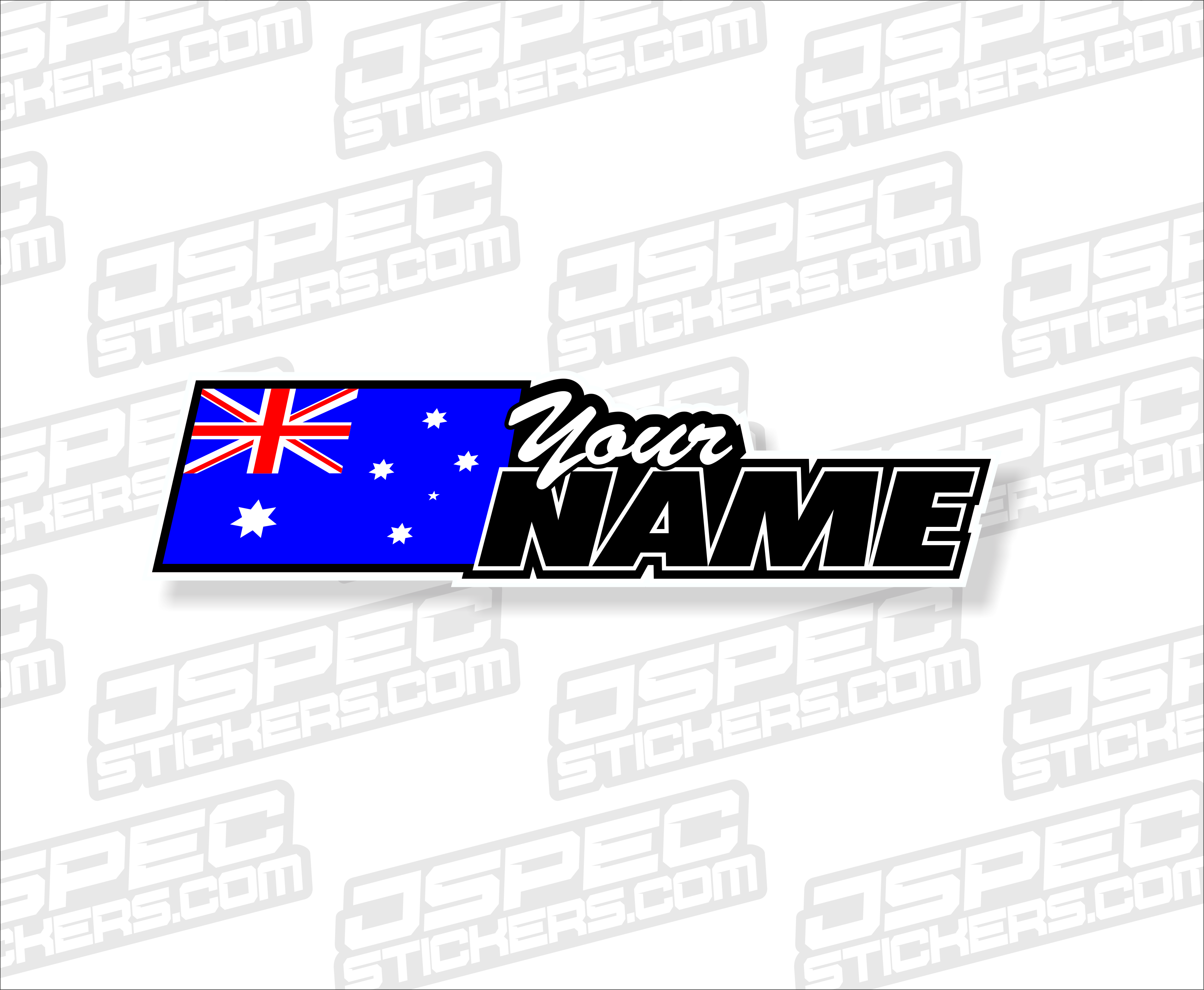 CUSTOM NAME WINDOW STICKERS - Jspec Stickers
