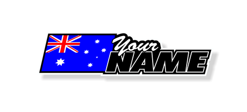 CUSTOM NAME WINDOW STICKERS